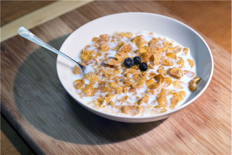 Picture Of Cereal Breakfast In Bowl