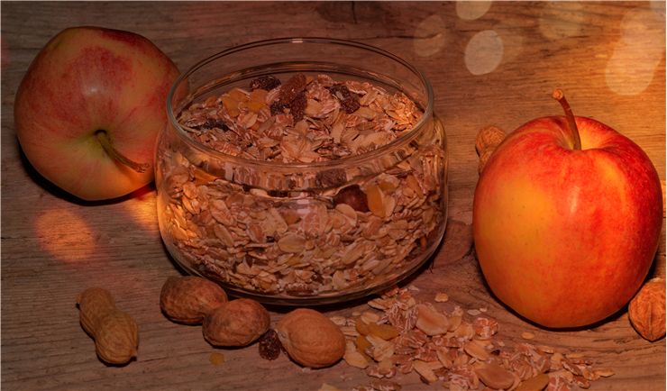 Picture Of Muesli Apple Cereal