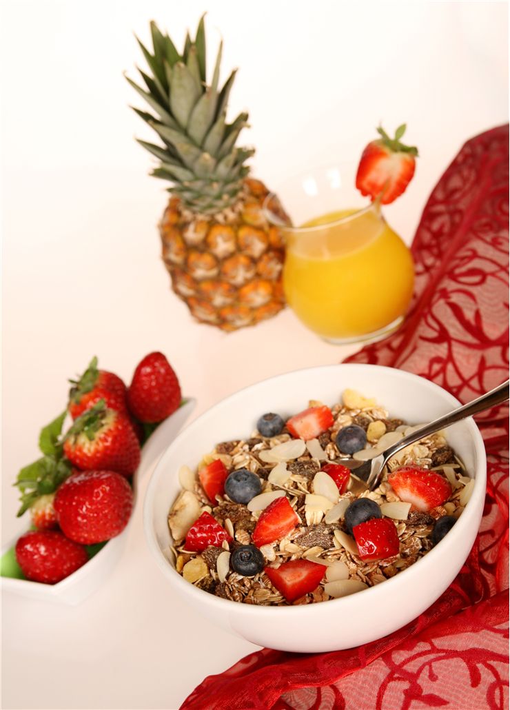 Picture Of Muesli Cereals Oatmeal With Fruit