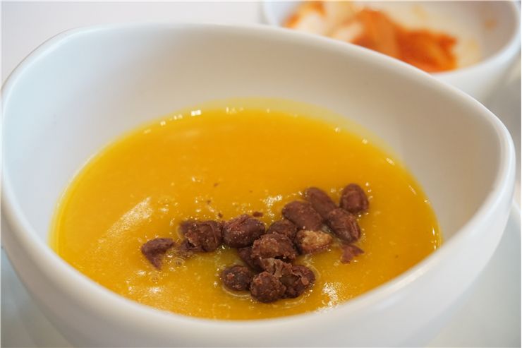 Picture Of Pumpkin Porridge Korean Food