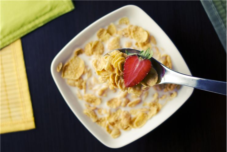 Picture Of Bowl Of Cereal With Milk